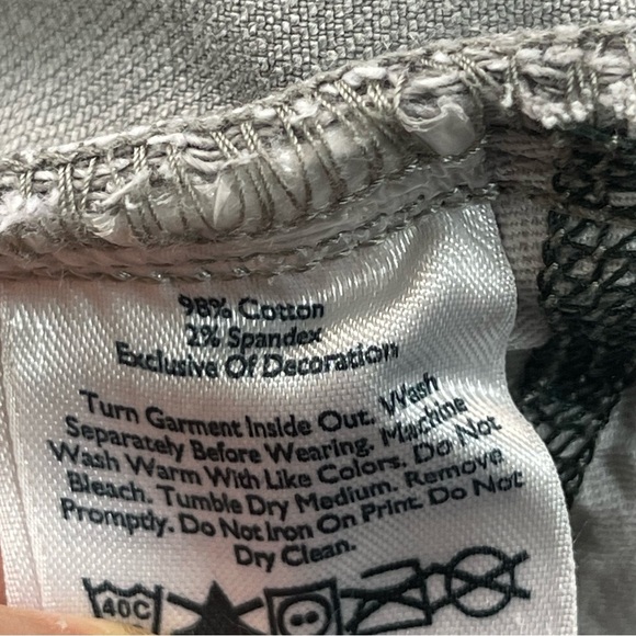 Eddie Bauer Modern slim fit cargo pockets light gray low rise denim jeans size 8 - Picture 14 of 16